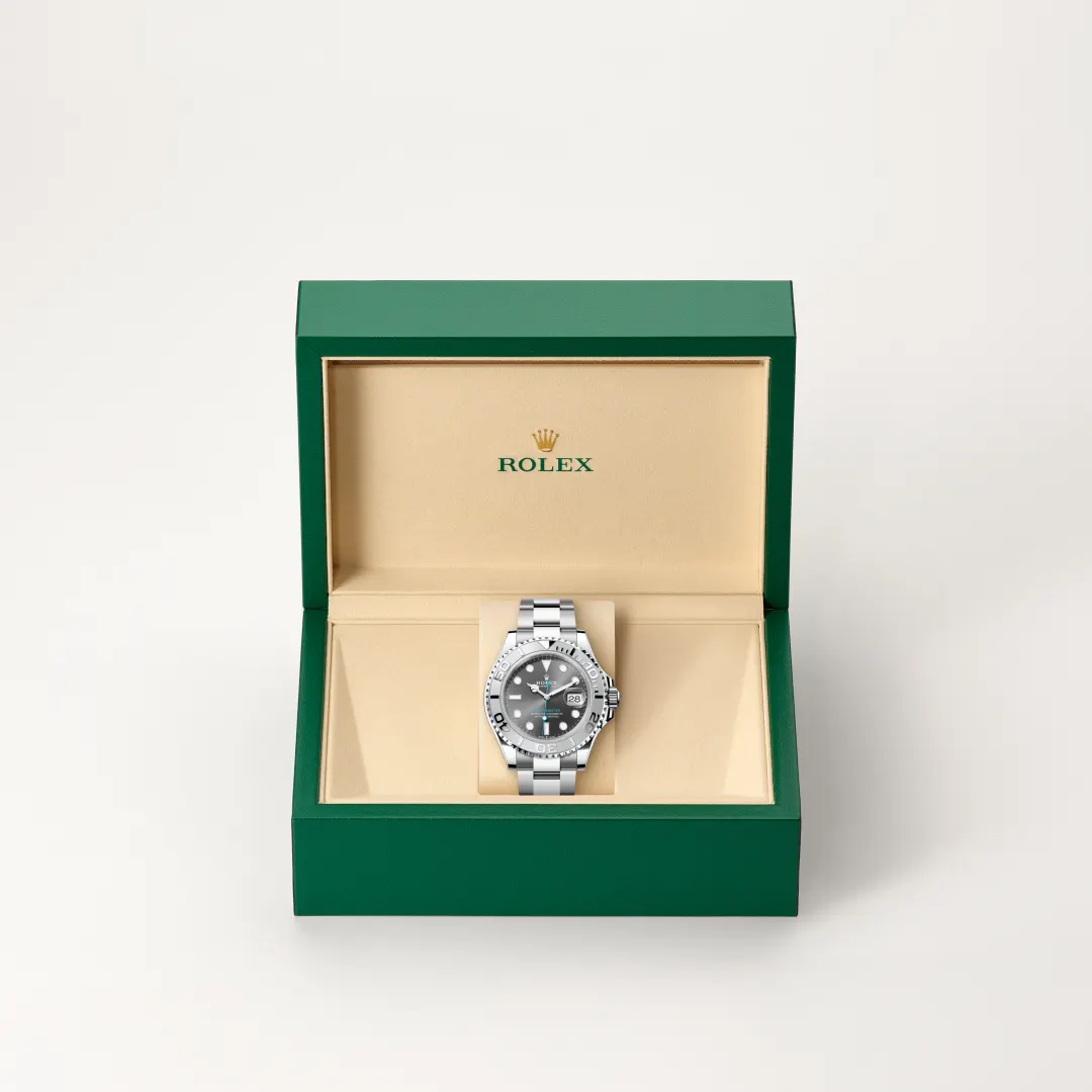 rolex Yacht-Master in Rolesium - combination of Oystersteel and platinum, M126622-0001 - underwood jewelers