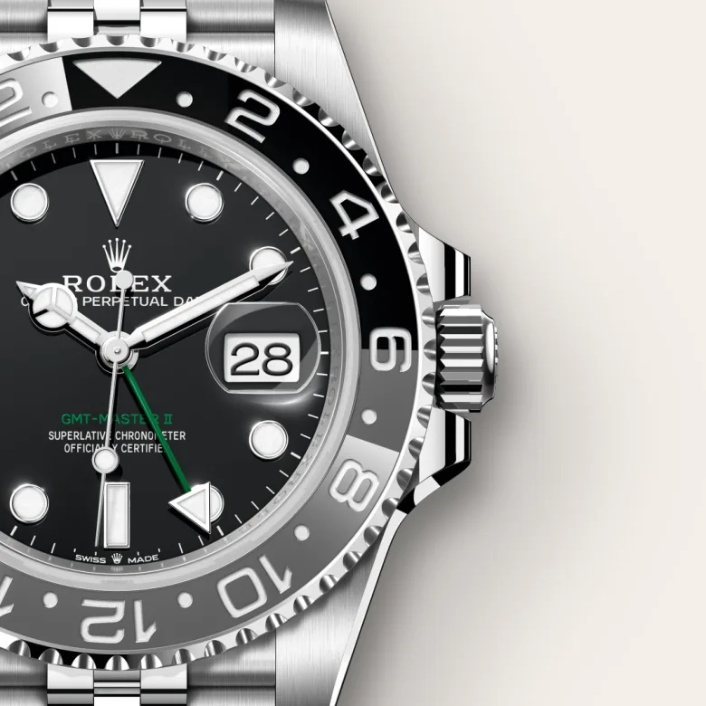 rolex GMT-Master II in Oystersteel, M126710GRNR-0003 - underwood jewelers