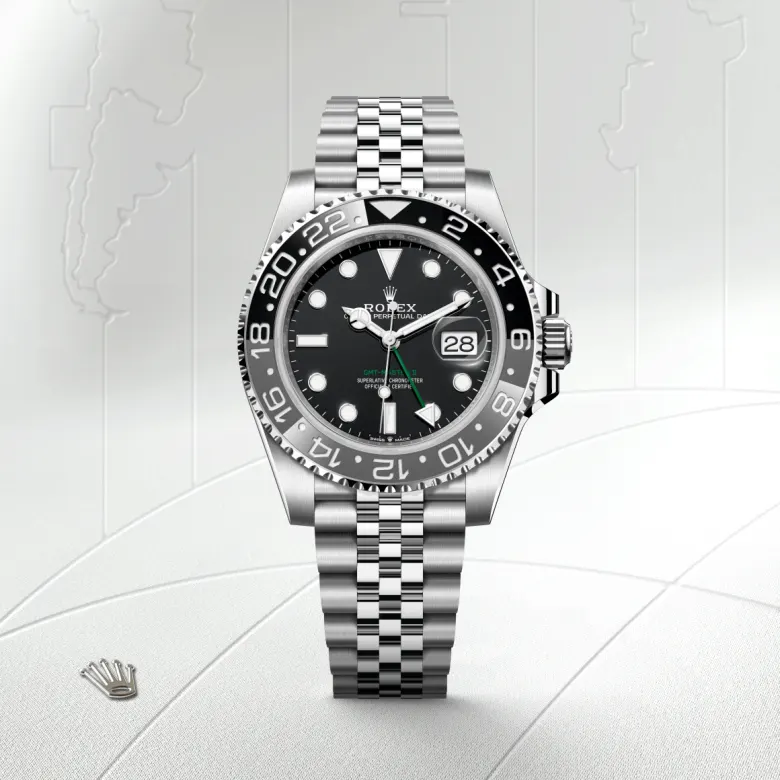 rolex GMT-Master II in Oystersteel, M126710GRNR-0003 - underwood jewelers