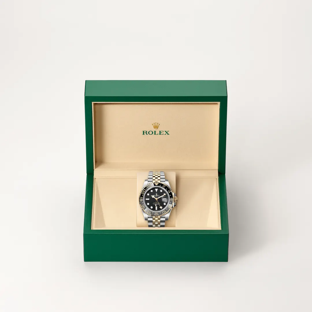 rolex GMT-Master II in Yellow Rolesor - combination of Oystersteel and yellow gold, M126713GRNR-0001 - underwood jewelers