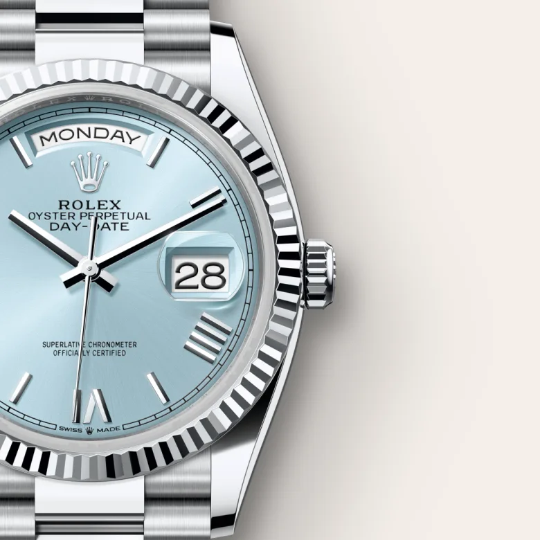 rolex Day-Date in Platinum, M128236-0018 - underwood jewelers