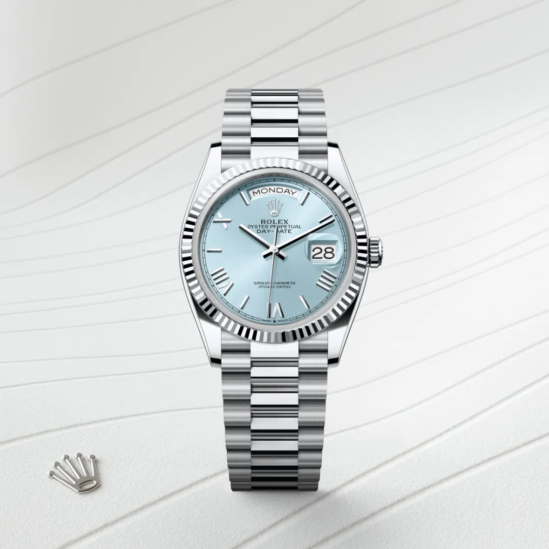 rolex Day-Date in Platinum, M128236-0018 - underwood jewelers