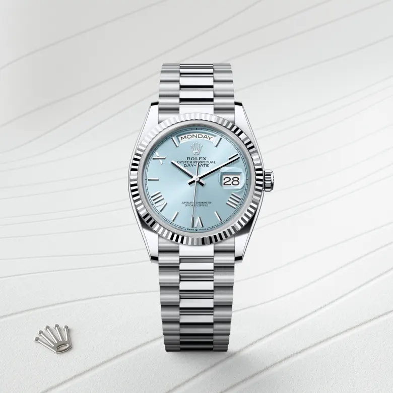 rolex Day-Date in Platinum, M128236-0018 - underwood jewelers