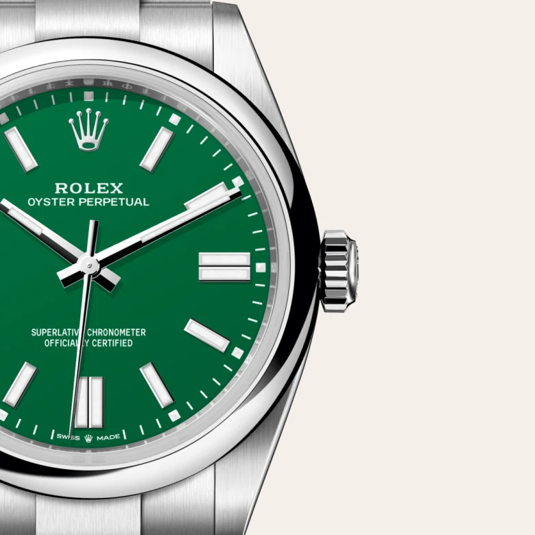 rolex Oyster Perpetual in Oystersteel, M134300-0004 - underwood jewelers