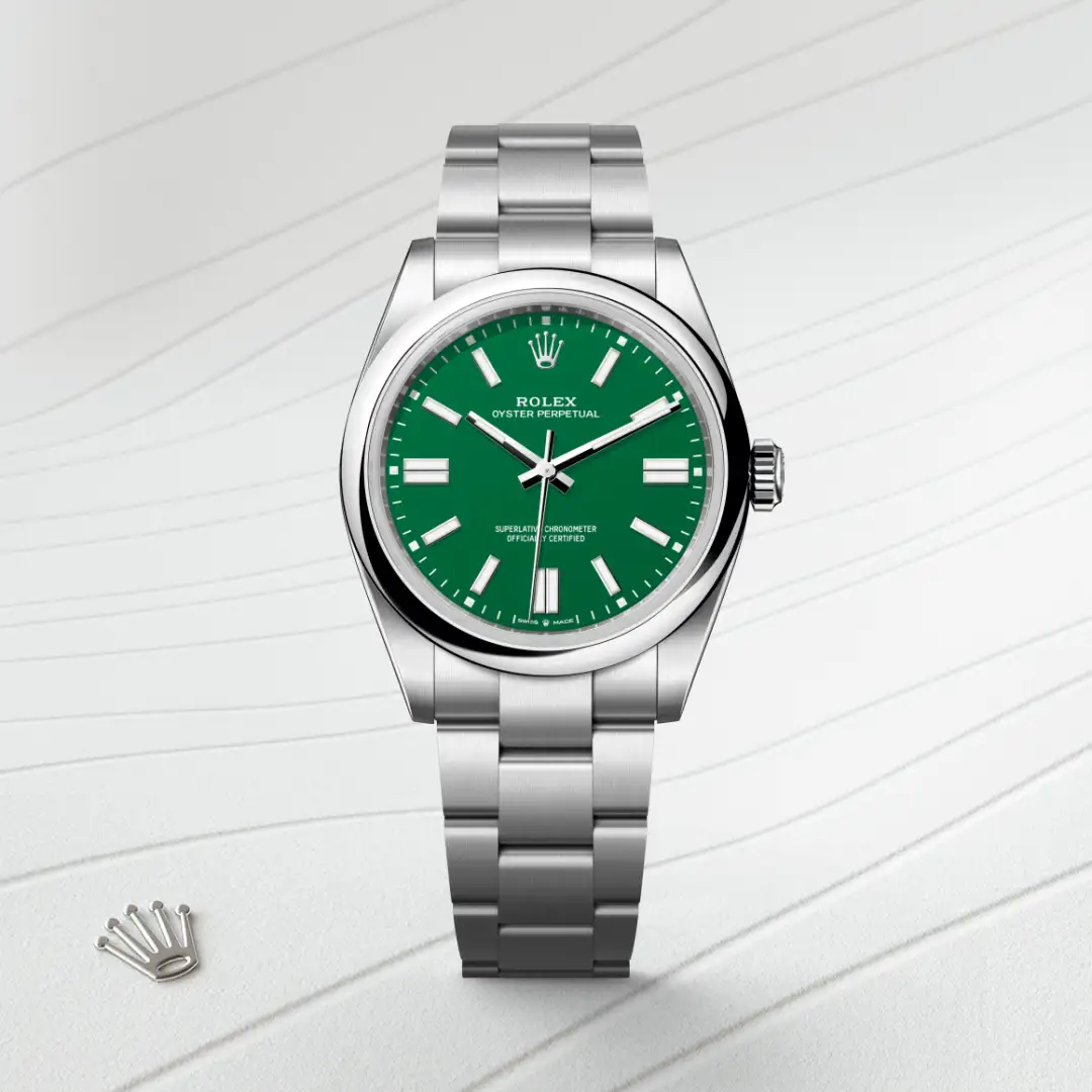rolex Oyster Perpetual in Oystersteel, M134300-0004 - underwood jewelers