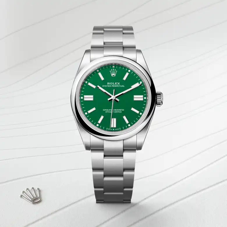 rolex Oyster Perpetual in Oystersteel, M134300-0004 - underwood jewelers