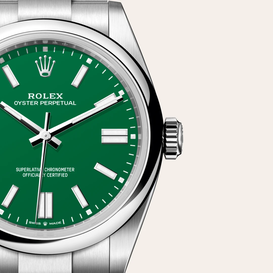 rolex Oyster Perpetual in Oystersteel, M134300-0004 - underwood jewelers