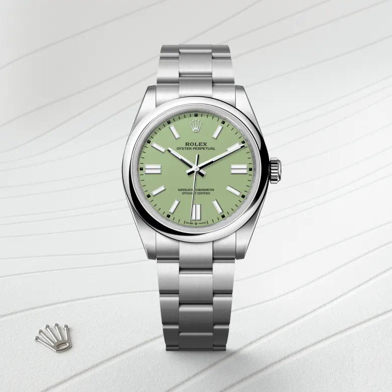 rolex Oyster Perpetual in Oystersteel, M134300-0006 - underwood jewelers