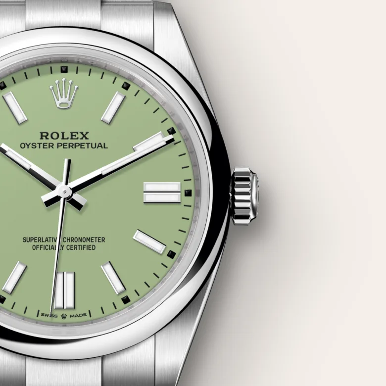 rolex Oyster Perpetual in Oystersteel, M134300-0006 - underwood jewelers