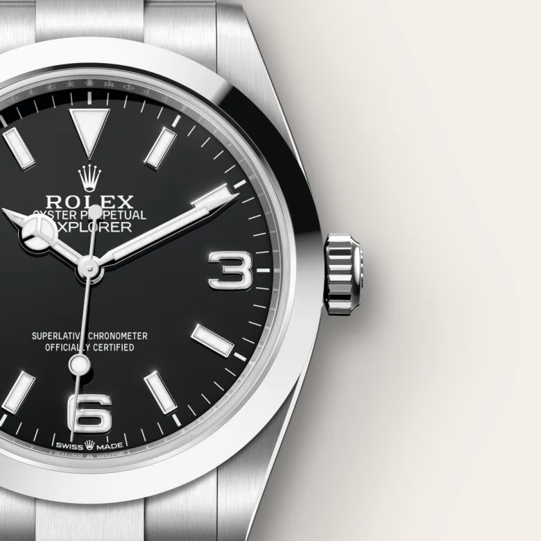 rolex Explorer in Oystersteel, M224270-0001 - underwood jewelers