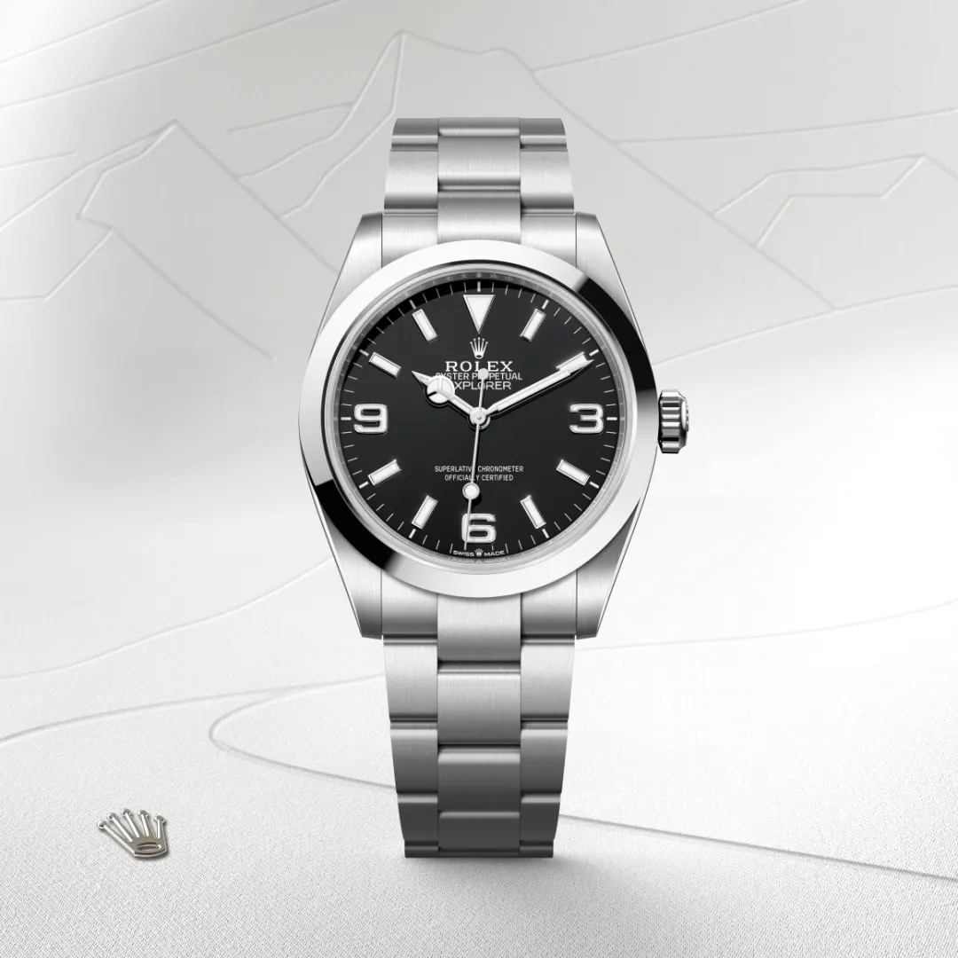 rolex Explorer in Oystersteel, M224270-0001 - underwood jewelers