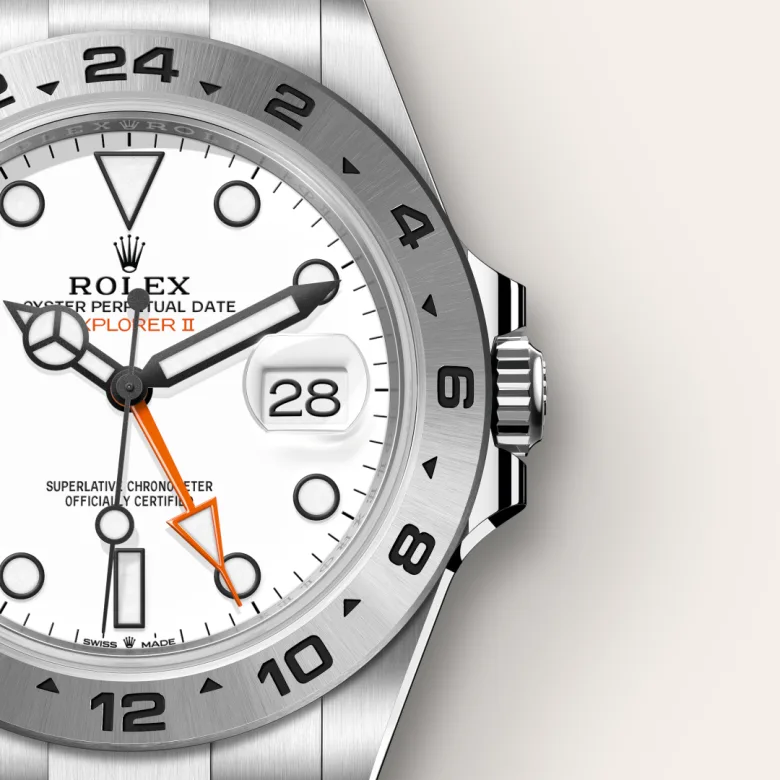 rolex Explorer II in Oystersteel, M226570-0001 - underwood jewelers