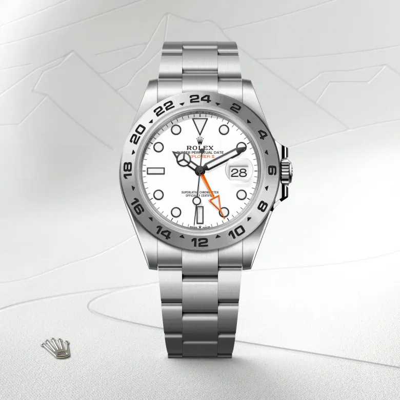 rolex Explorer II in Oystersteel, M226570-0001 - underwood jewelers