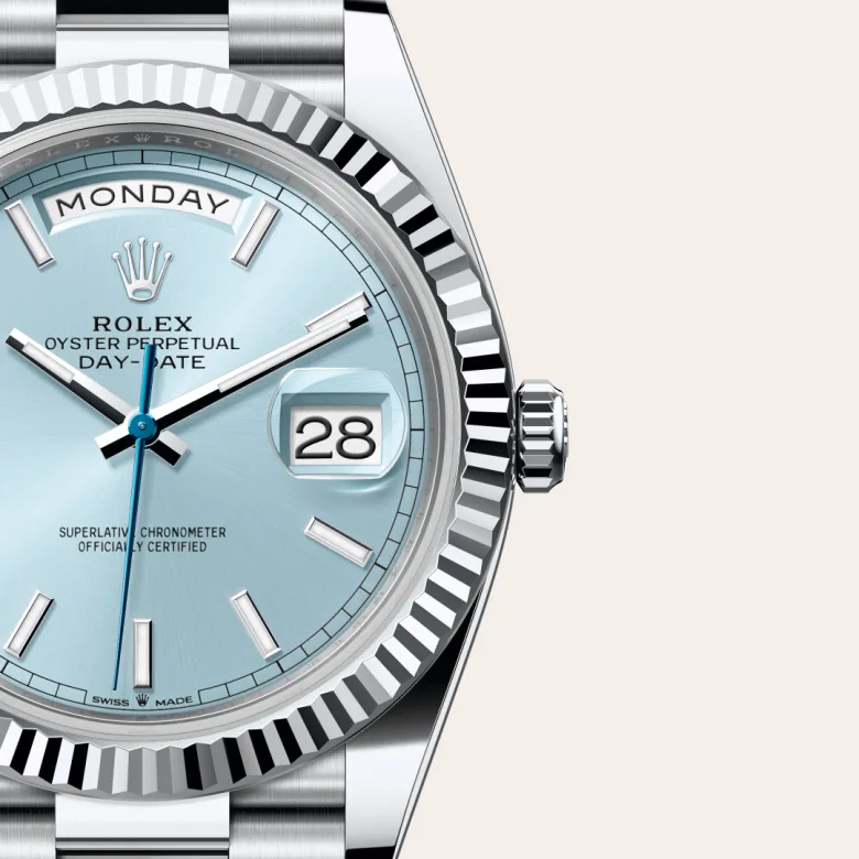 rolex Day-Date in Platinum, M228236-0018 - underwood jewelers