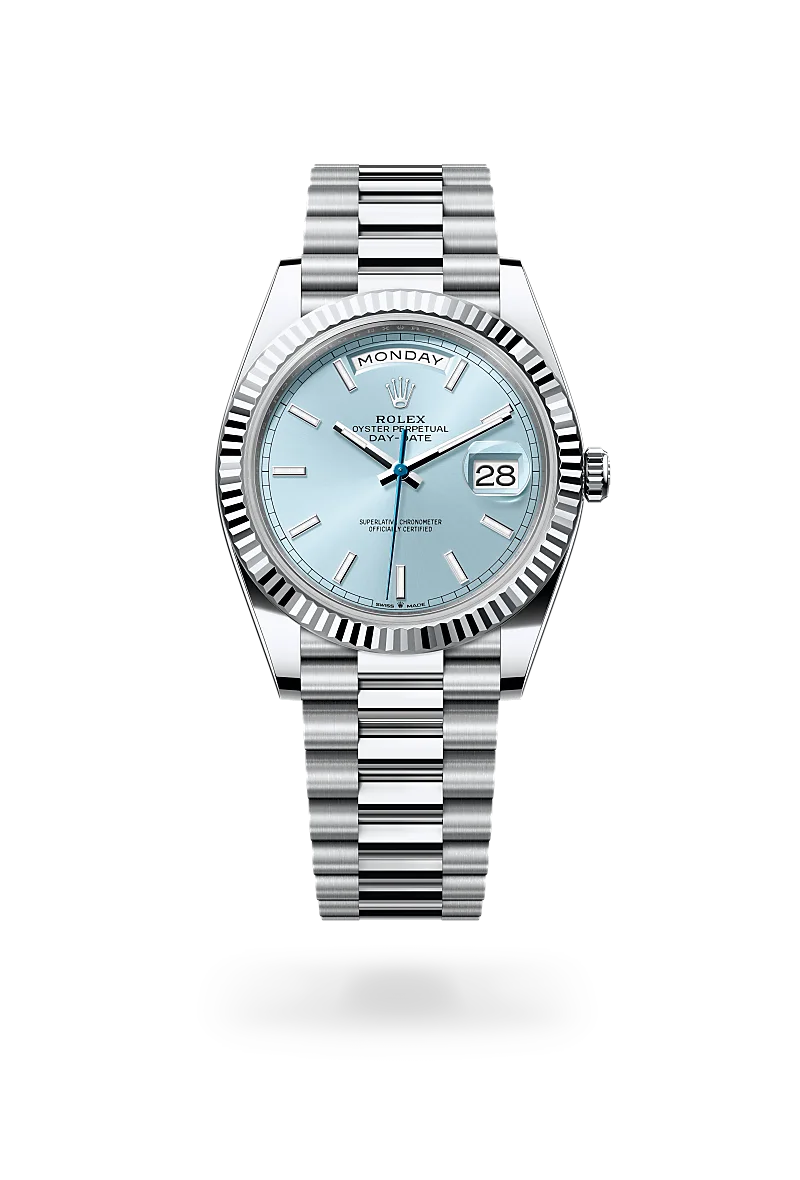rolex Day-Date in Platinum, M228236-0018 - underwood jewelers