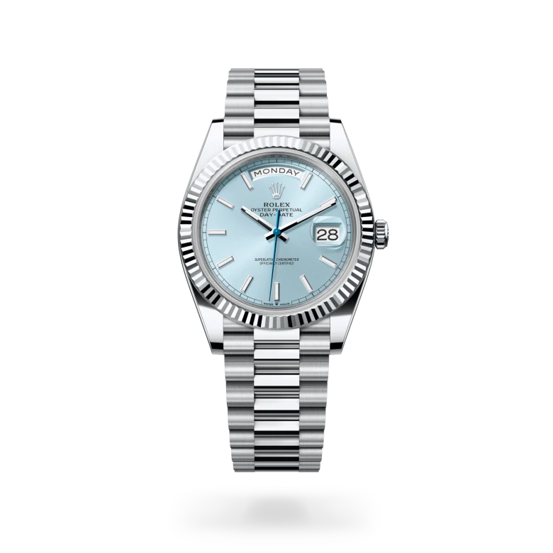 rolex Day-Date in Platinum, M228236-0018 - underwood jewelers