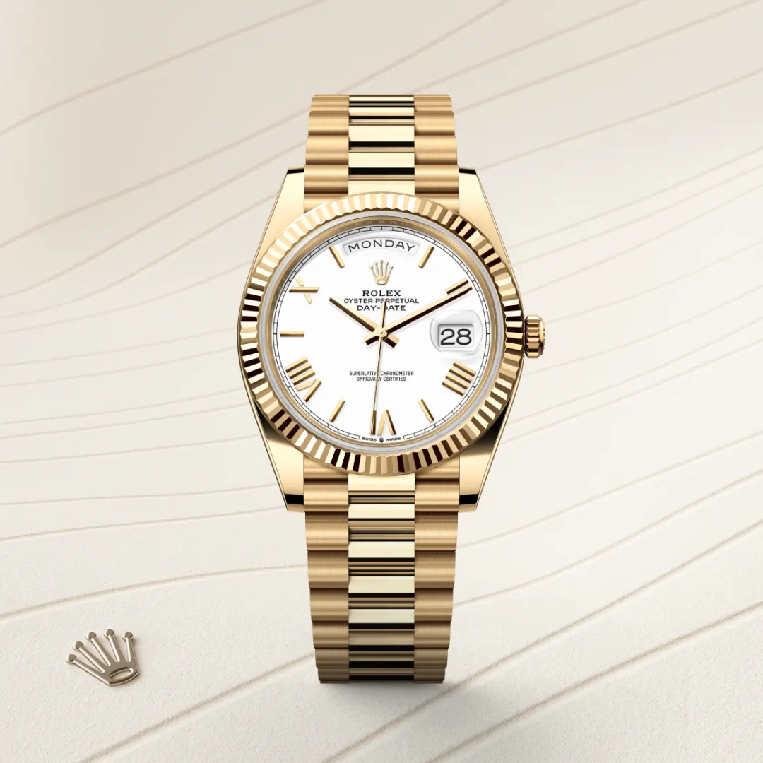 rolex Day-Date in 18 kt yellow gold, M228238-0042 - underwood jewelers