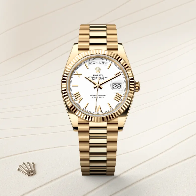 rolex Day-Date in 18 kt yellow gold, M228238-0042 - underwood jewelers