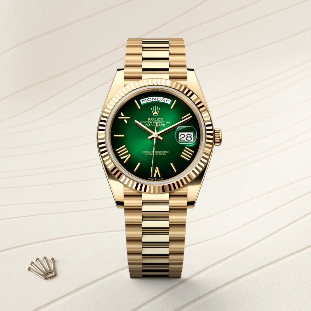rolex Day-Date in 18 kt yellow gold, M228238-0069 - underwood jewelers