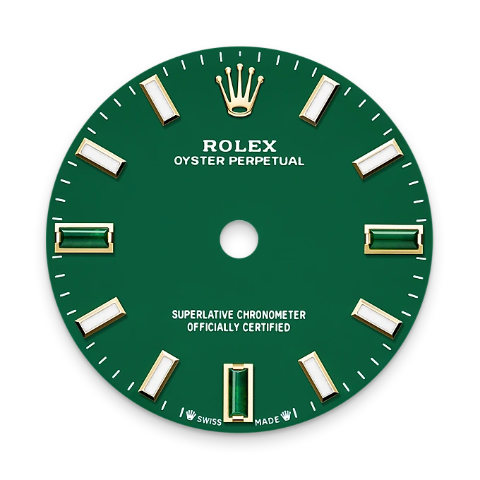 rolex Oyster Perpetual in 18 kt yellow gold, M276208-0002 - underwood jewelers