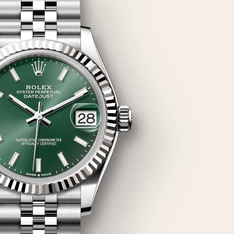 rolex Datejust in White Rolesor - combination of Oystersteel and white gold, M278274-0018 - underwood jewelers