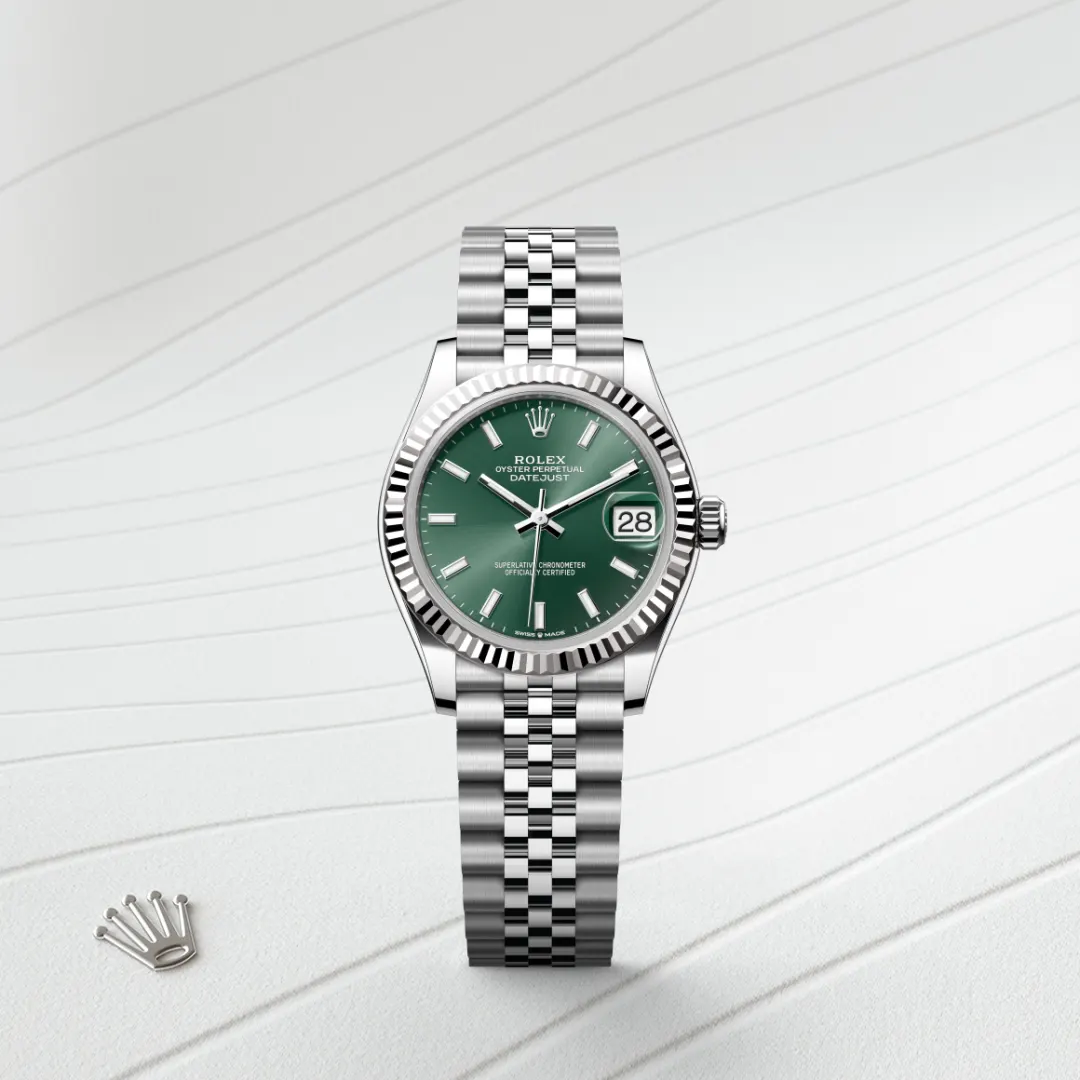 rolex Datejust in White Rolesor - combination of Oystersteel and white gold, M278274-0018 - underwood jewelers