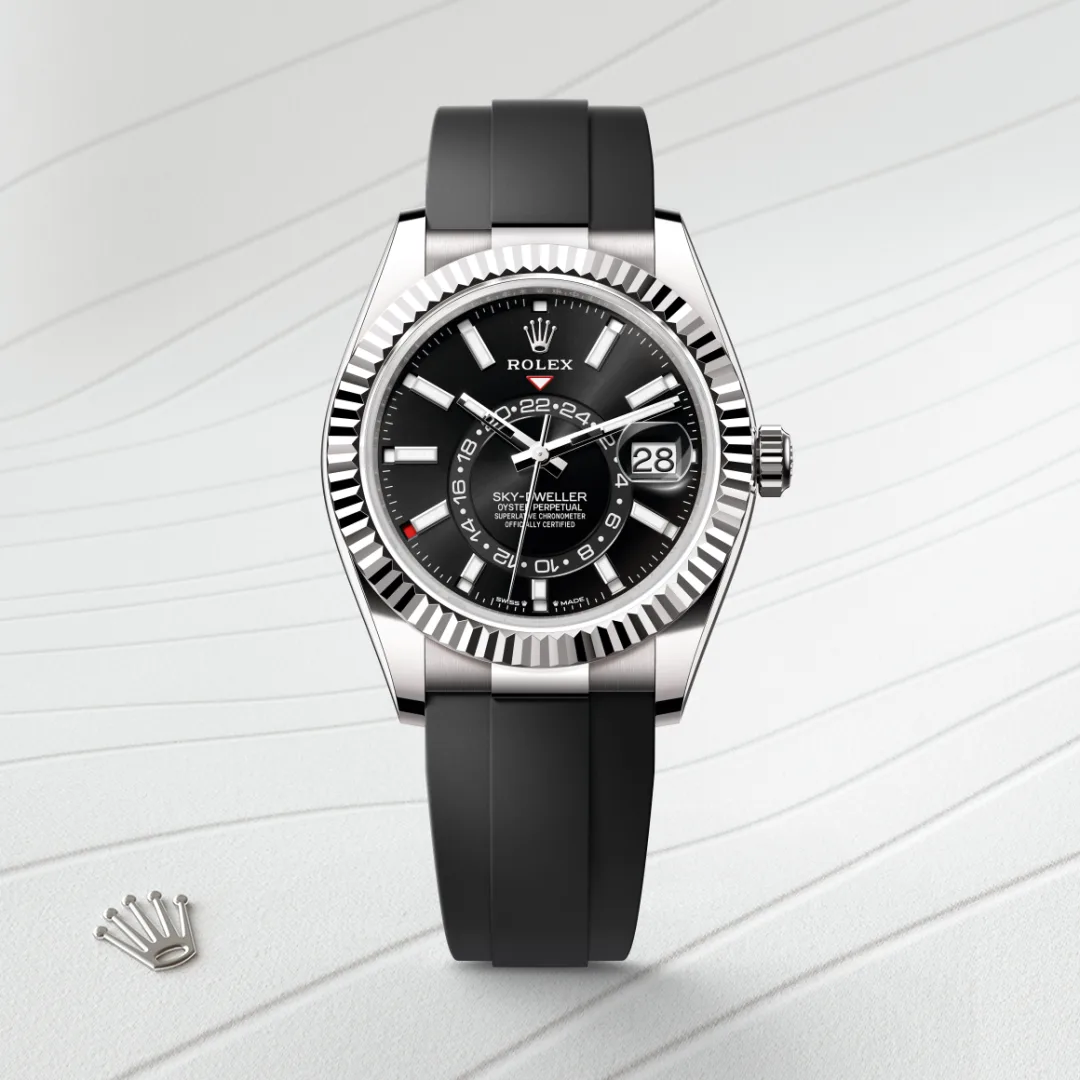 rolex Sky-Dweller in 18 kt white gold, M336239-0002 - underwood jewelers