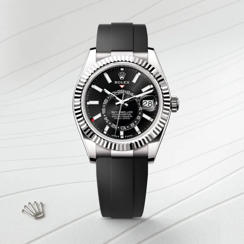 rolex Sky-Dweller in 18 kt white gold, M336239-0002 - underwood jewelers