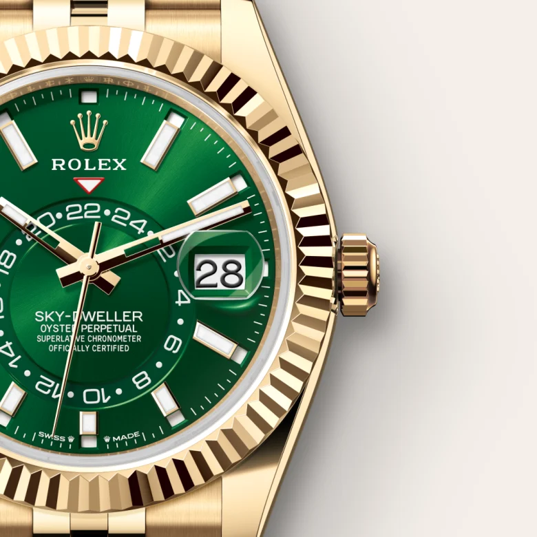 rolex Sky-Dweller in 18 kt yellow gold, M336938-0008 - underwood jewelers