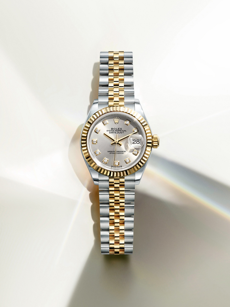 rolex lady datejust watches - underwood jewelers