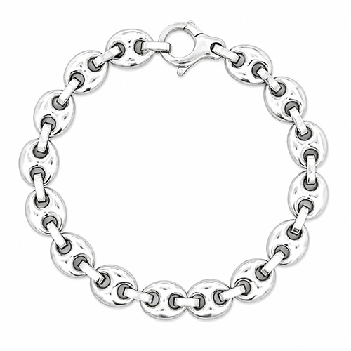 Sterling Silver Gucci-Style Link Bracelet