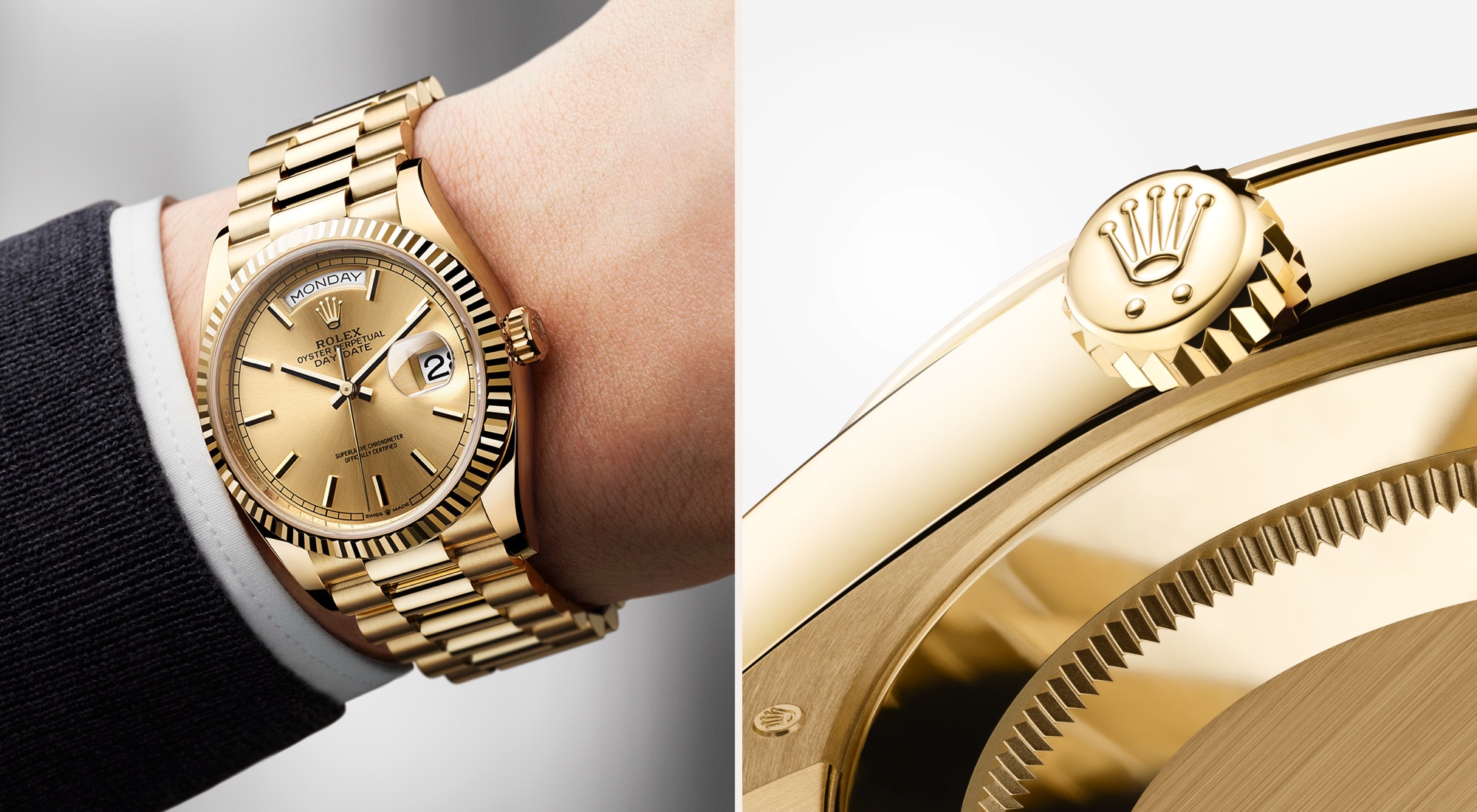 rolex day-date watches - underwood jewelers