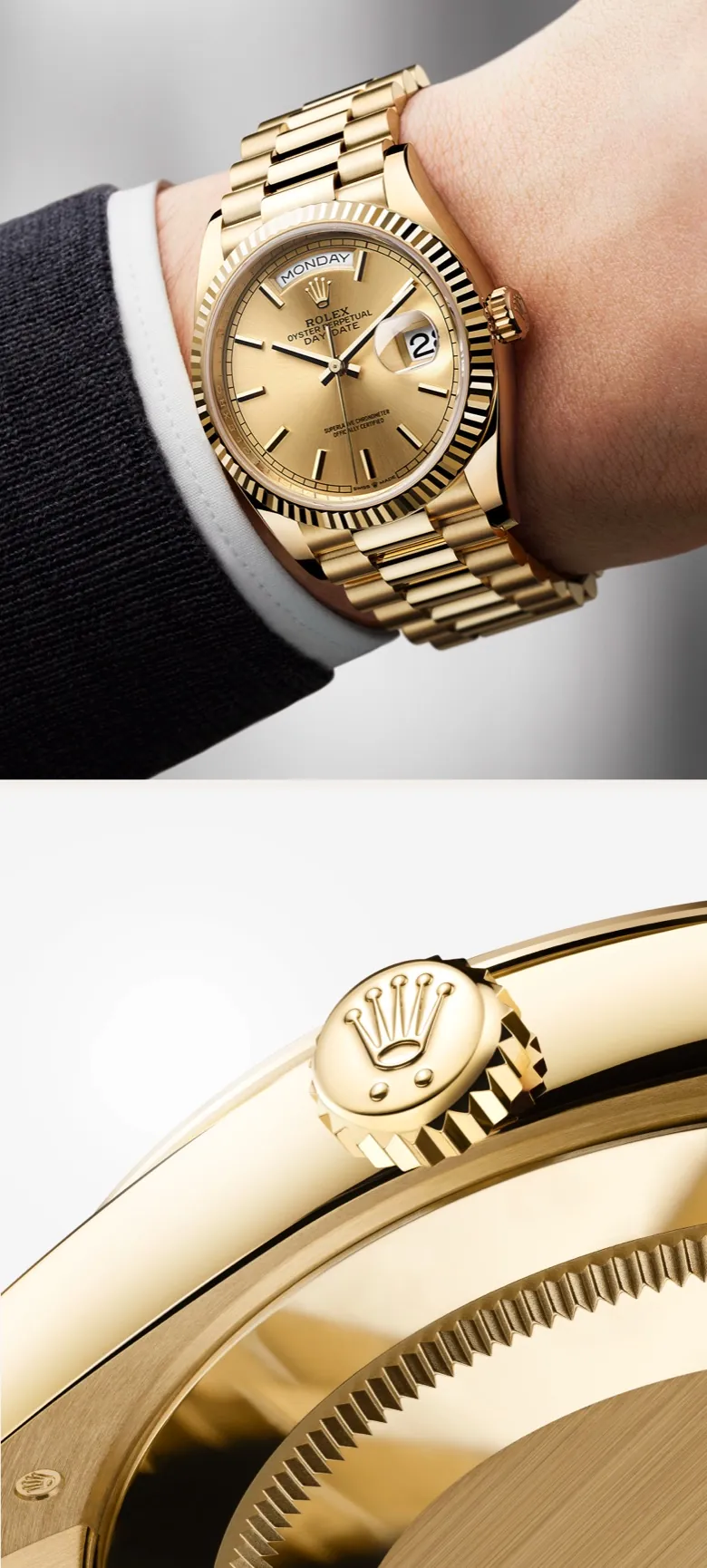 rolex day-date watches - underwood jewelers