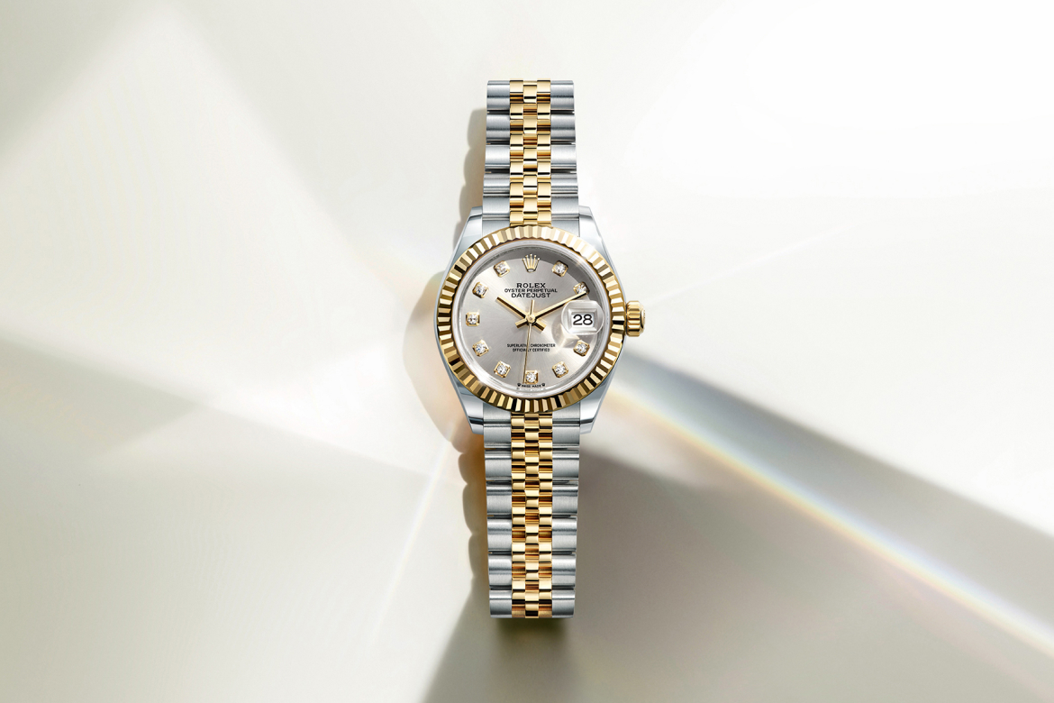 rolex lady-datejust watches - underwood jewelers