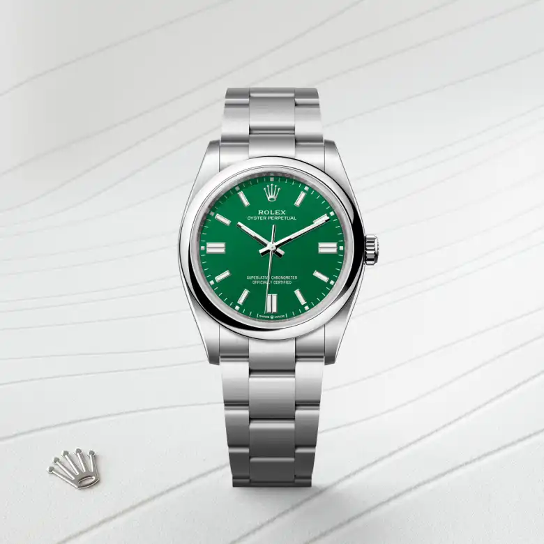 rolex Oyster Perpetual in Oystersteel, M126000-0005 - Underwood Jewelers