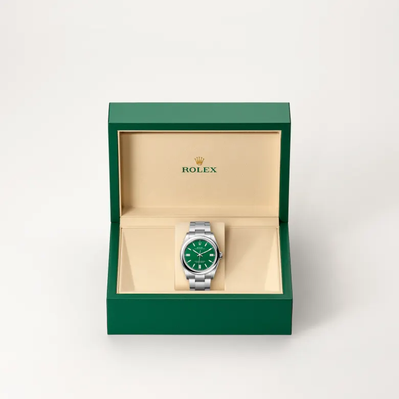 rolex Oyster Perpetual in Oystersteel, M126000-0005 - Underwood Jewelers