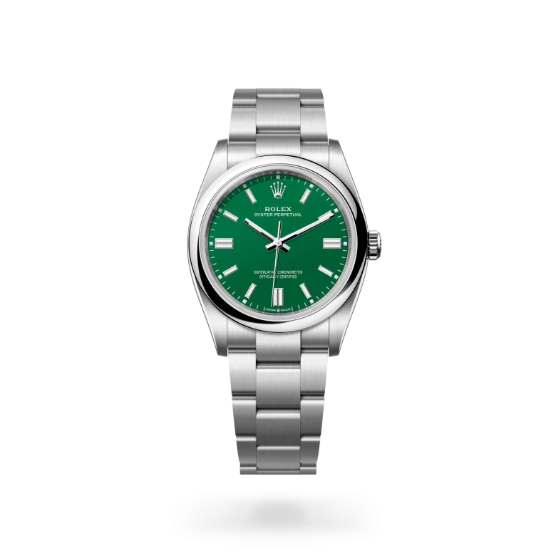 rolex Oyster Perpetual in Oystersteel, M126000-0005 - Underwood Jewelers