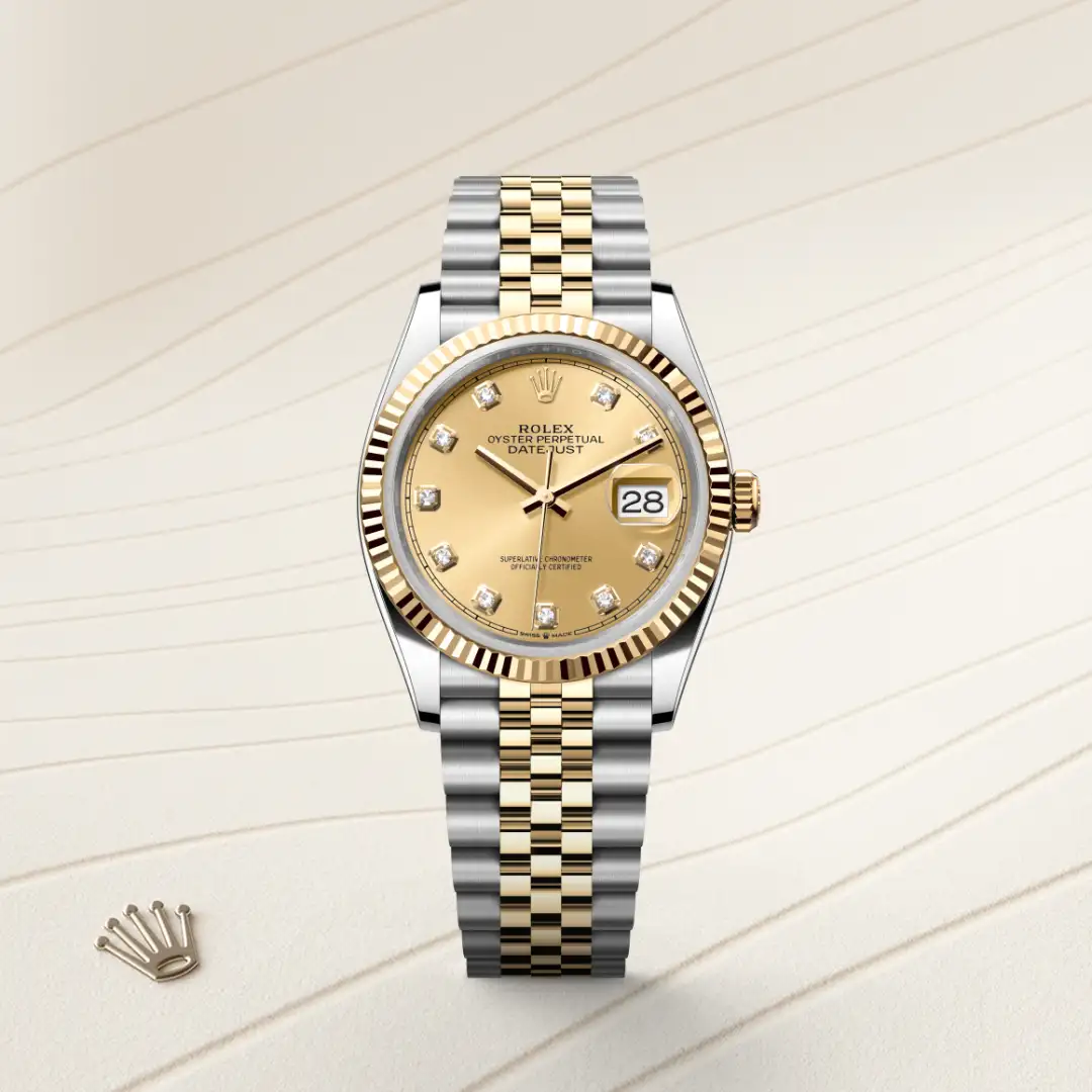 rolex Datejust in Yellow Rolesor - combination of Oystersteel and yellow gold, M126233-0017 - Underwood Jewelers