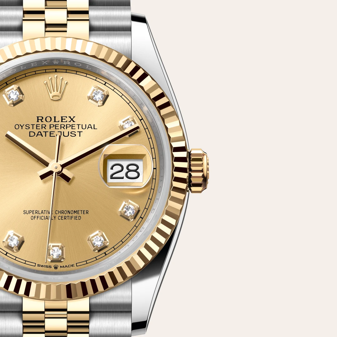 rolex Datejust in Yellow Rolesor - combination of Oystersteel and yellow gold, M126233-0017 - Underwood Jewelers