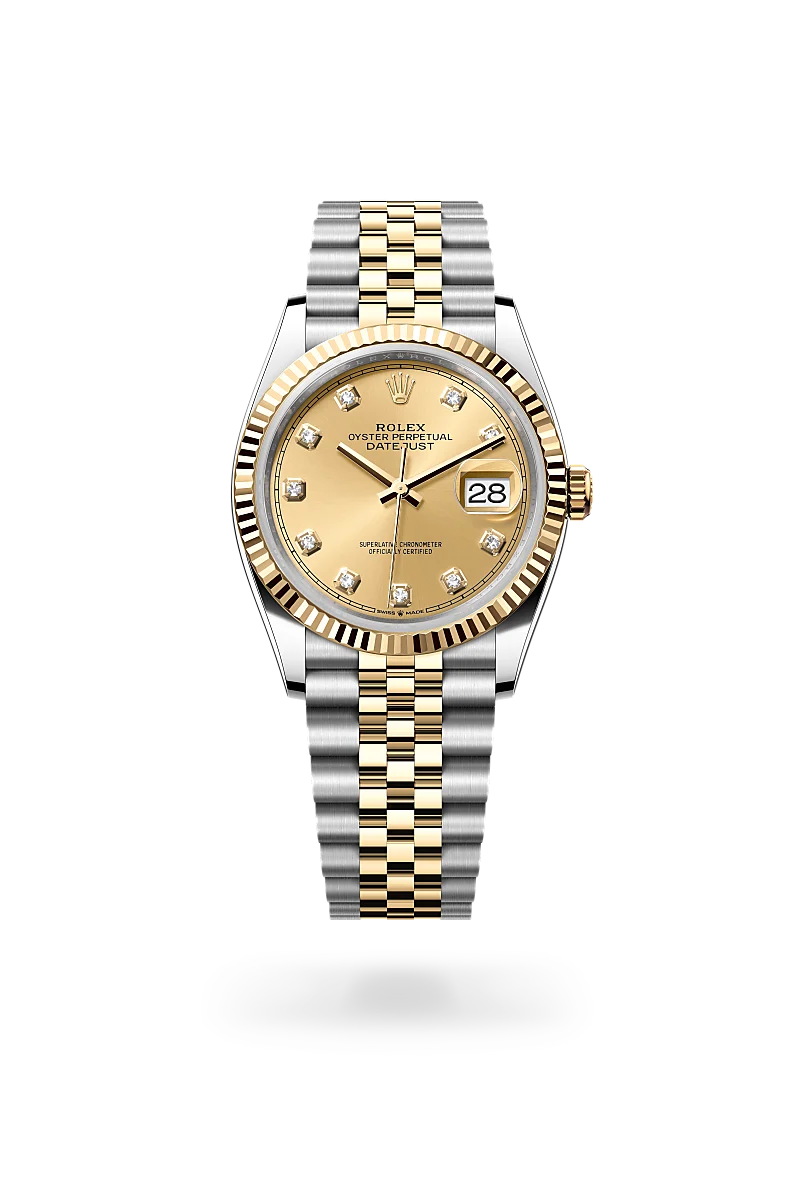 rolex Datejust in Yellow Rolesor - combination of Oystersteel and yellow gold, M126233-0017 - Underwood Jewelers
