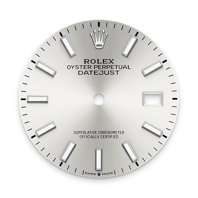 rolex Datejust in White Rolesor - combination of Oystersteel and white gold, M126234-0013 - Underwood Jewelers