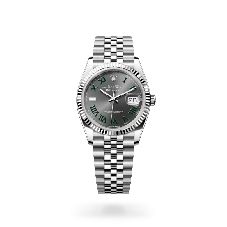 rolex Datejust in White Rolesor - combination of Oystersteel and white gold, M126234-0045 - Underwood Jewelers