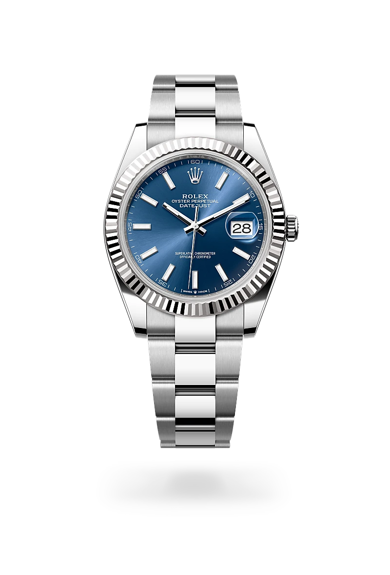 rolex Datejust in White Rolesor - combination of Oystersteel and white gold, M126334-0001 - Underwood Jewelers