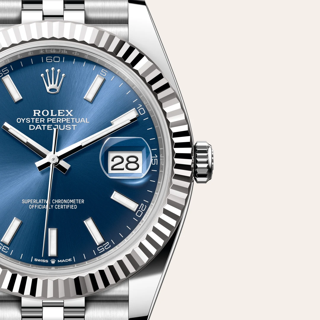 Rolex Datejust 41 White Rolesor - combination of Oystersteel and