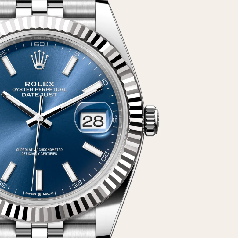 Rolex Datejust 41 White Rolesor - combination of Oystersteel and