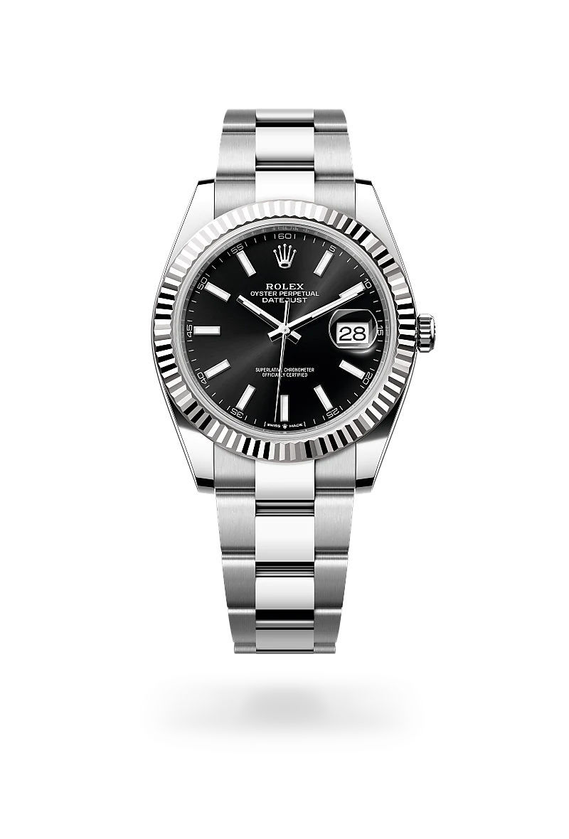 rolex Datejust in White Rolesor - combination of Oystersteel and white gold, M126334-0017 - Underwood Jewelers