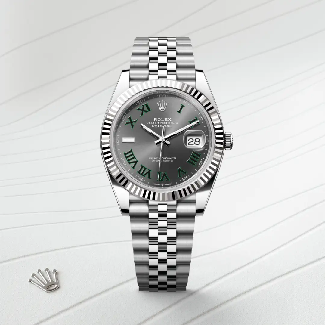 rolex Datejust in White Rolesor - combination of Oystersteel and white gold, M126334-0022 - Underwood Jewelers