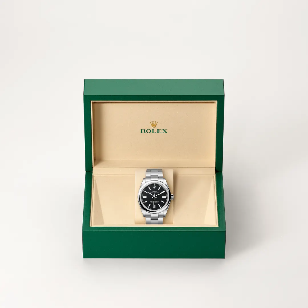 rolex Oyster Perpetual in Oystersteel, M134300-0008 - Underwood Jewelers
