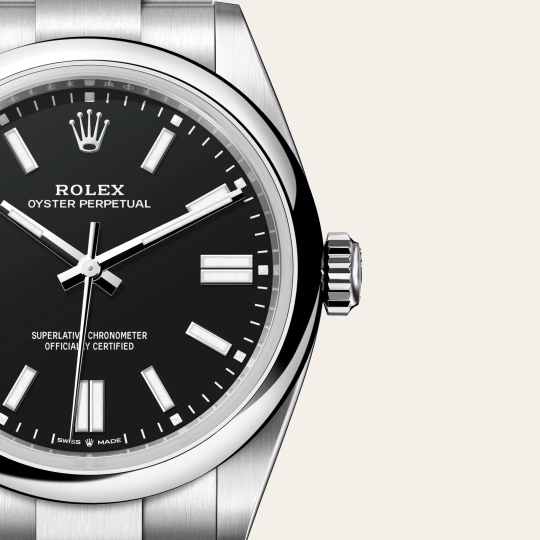 rolex Oyster Perpetual in Oystersteel, M134300-0008 - Underwood Jewelers