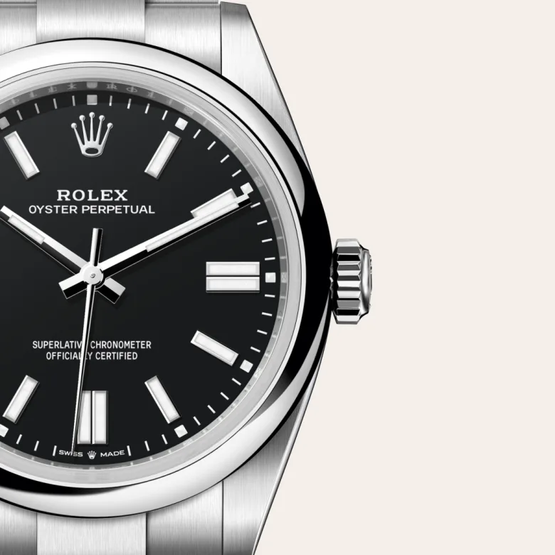 rolex Oyster Perpetual in Oystersteel, M134300-0008 - Underwood Jewelers